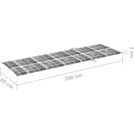 vidaXL Sonnenliege 115 x 65 x 85 cm Grau