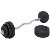 GORILLA SPORTS® SZ Curlstange Hantelset 35 kg Gewichte Hantel Set Langhantel