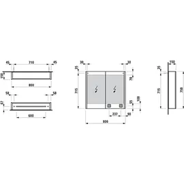 Laufen Frame 25 80 cm weiß 4085039001451