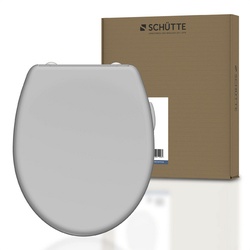 SCHÜTTE WC-Sitz »GREY«, duroplast, oval, mit Softclose-Funktion - grau