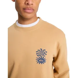 QUIKSILVER Sweatshirt Salt Water Graphic Khaki XL