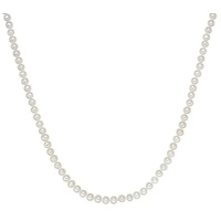 Valero Pearls Damen-Kette Hochwertige Süßwasser-Zuchtperlen in ca. 6 mm Oval weiß 90 cm - Perlenkette Halskette mit echten Perlen 340200