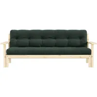 Karup Design Schlafsofa »Unwind«, Mit Holzstruktur, inkl. Futonmatratze, Liegefläche 130x190 cm grün