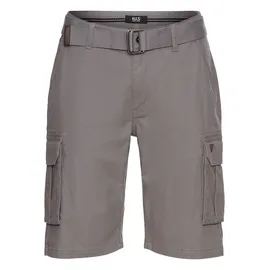 H.I.S. Bermudas H.I.S, Herren, Gr. 42, N-Gr, grau (dunkel grau), Web, Obermaterial: 98% Baumwolle, 2% Elasthan, unifarben, normal knieumspielend, Hosen Bermudas, Topseller