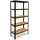 shelfplaza Schwerlastregal Metall 230x90x60 cm schwarz 5 Böden