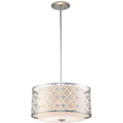 Ziggy 2lt Medium Pendelleuchte - Lackiertes Silber