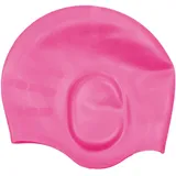 Tsuchiya Badekappe für Erwachsene | Badekappe aus Silikon für den Pool | Dehnbare Badekappen mit Ohrenschutz, wasserdichte Badekappe, um das Haar trocken zu halten, für Kinder und Erwachsene