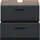 WELLTIME Waschbeckenunterschrank Florenz 60 x 55 cm Schwarz