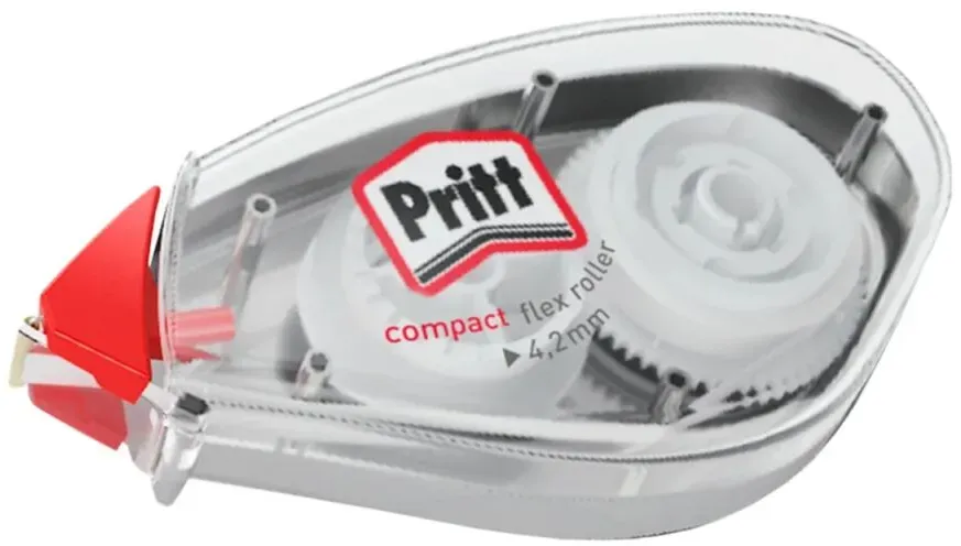 Pritt Compact Flex Korrektur-Band 10 m Rot, Transparent, Weiß 1 Stück(e)