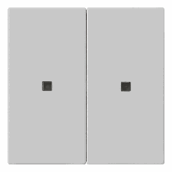 Gira System 3000 Bedienaufsatz 2fach (grau, matt)