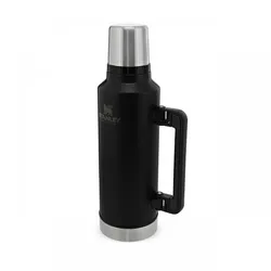 Stanley CLASSIC VAKUUM-FLASCHE 1,9 Liter, matt schwarz, doppelwandige Vakuumisolierung, Griff, Trinkbecher