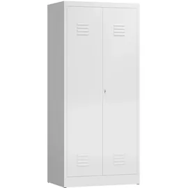 Steelboxx Mehrzweckschrank 80 x 180 x 50 cm Weiß