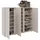 Xora Schuhschrank 145 x 120 x 34 cm 18 Fächer kaschmir
