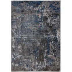Kadima Design `Dee` Abstrakte Kunst-Teppiche in Premium-Qualität. Farbe: Blau-Grau, 200x290 cm