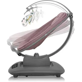 lionelo BLOSSOM Elektrische Babywippe bis zu 9 kg Babyliege Verstellbare Rückenlehne Natürliches Schaukeln 5 Geschwindigkeiten Ergonomischer Sitz Bluetooth-Fernbedienung, 5 Melodien