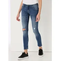Lois Jeans für Damen. 201162634 Jeans blau zerrissen Details (34), Lässig, Baumwolle, Denim