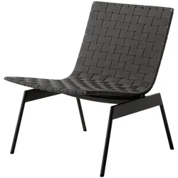 &Tradition Ville AV44 Loungesessel, schwarz