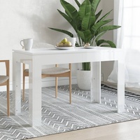 Möbel Esstisch Hochglanz-Weiß 120x60x76 cm Holzwerkstoff - Esstische 800762