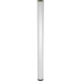 Wagner Möbelbein/Tischbein/Möbelfuß/Systemrohr TENO - 60 mm, individuell mit TENO System und QuickClick kombinierbar, Stahl in Aluminium Eloxaloptik, Tragkraft 50 kg - 12340801