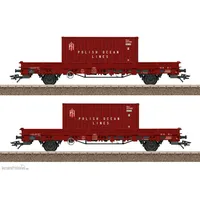 Trix Niederbordwagen-Set 24555 H0