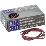 Alco Gummibänder 751, Länge 130mm, Breite 10mm, rot, 50g