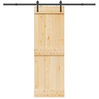 vidaXL Narvik rechts 70 x 210 cm Natürlich/Schwarz