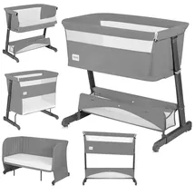 lionelo - 5-in-1 Babybett THOMI Plus Beton-Grau - Grau