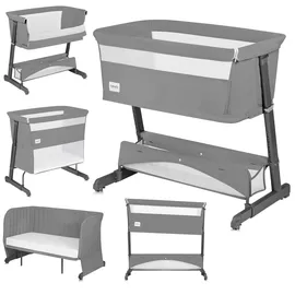 lionelo - 5-in-1 Babybett THOMI Plus Beton-Grau - Grau