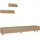 [en.casa] Saarijärvi Fernsehtisch Lowboard 180 x 31 x 33 cm Beige Holz