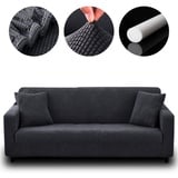 MULISOFT Sofahusse Sofahusse Stretch Sofa Abdeckung mit Elastische, Sofabezug 1/2/3/4 Sitzer Stretch Schonbezug Couchbezug grau 185 cm