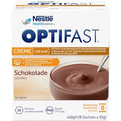 Optifast Creme Schokolade Pulver 8X55 g