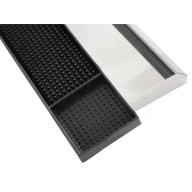 Was Bar Zubehör, Barmatte mit Edelstahlrahmen, - 61x10cm"