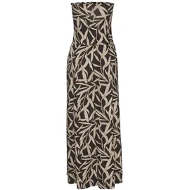 s.Oliver Maxikleid Blätterdruck Schwarz 36