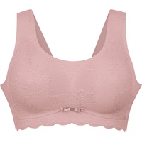 Anita Damen Bralette Essentials Lace Bustier, bügellos, mit Schale, florale Spitze Rosa S