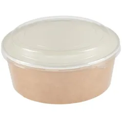 Colpac Recycelbare Einweg Salat Schalen Mit Deckel Groß 1300Ml ( 150Er Pack) (150 Stück)