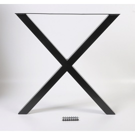 DIEDA Tischbein X-Form schwarz Maße: 71,0 x 70,0 x 10,0 cm