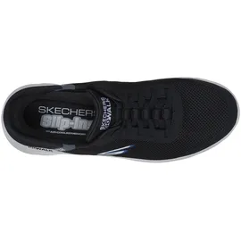 SKECHERS Go Walk Flex Hands Up Herren Slipper, schwarz, Obermaterial: 100% Textilmaterial TEXMAT., Schuhe Wanderschuh
