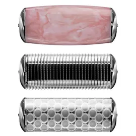 geske 9-In-1 Nadel-Mesotherapie-Roller für Gesicht und Körper Mit Anwendung (Pink) | Rosa