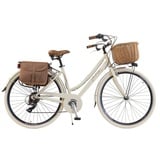 Via Veneto by Canellini – Citybike CTB, Vintage-Damenfahrrad, Aluminium (Cremefarben, 46)