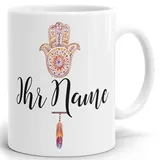 Drucksaal Namenstasse-Tasse-Becher-Kaffeetasse-mit Name-mit Namen individuell und persönlich Motiv Indiana-1"