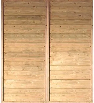 Carport-Seitenwand KARIBU Gartenhaus-Seitenwände Gr. B/H: 180 cm x 200 cm, beige (natur) Zubehör für Carport »Eco 2«»Eco 3«