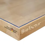 BioFactur Tischfolie transparent nach maß | glasklar durchsichtige tischdecke | 2 mm tischschutz transparent | Abwaschbar | Gerader Kante schreibtischunterlage (Transparent, 90 x 280 cm)