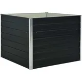 vidaXL Hochbeet Anthrazit 100 x 100 x 77 cm Stahl
