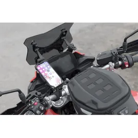 SW-Motech Universal Navi-Kit mit T-Lock Halter Smartphone - Black - One Size