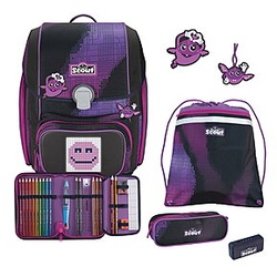 Scout Genius Set Movie Star Pink Pixel Schulranzenset