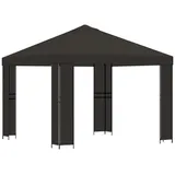 vidaXL Pavillon 3 x 3 m inkl. 4 Seitenteile Anthrazit
