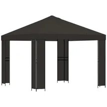 vidaXL Pavillon 3 x 3 m inkl. 4 Seitenteile Anthrazit
