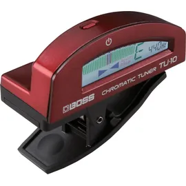 Boss TU-10-RD Gitarren-Stimmgerät, Clip-On Tuner mit ''True Colour''-Display, umfassende visuelle Rückmeldung, rot