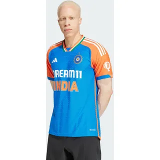 Adidas India Cricket T20I Trikot Dark Blue / True Orange XS