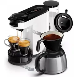 Philips Senseo Kaffeepadmaschine HD6592/04 Switch - Filter-/Padkaffeemaschine - weiß weiß